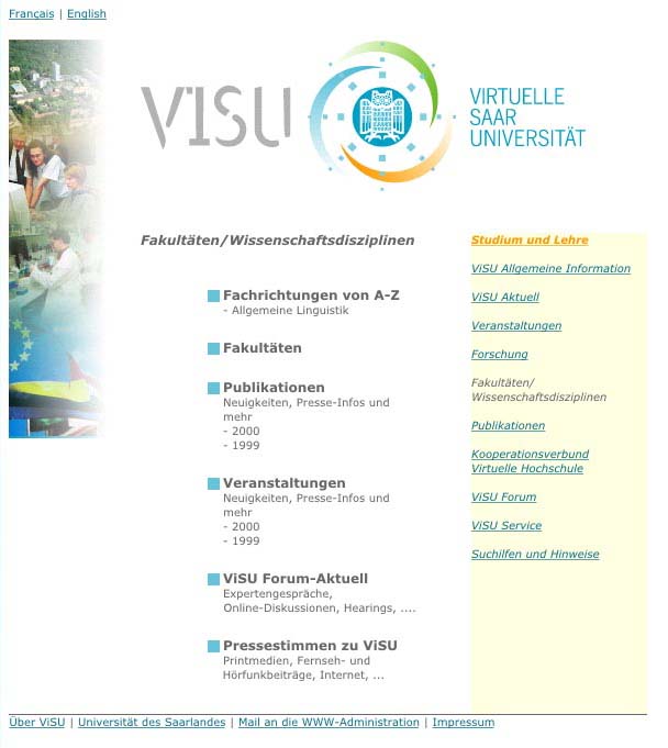 Screenshot Visu-Website