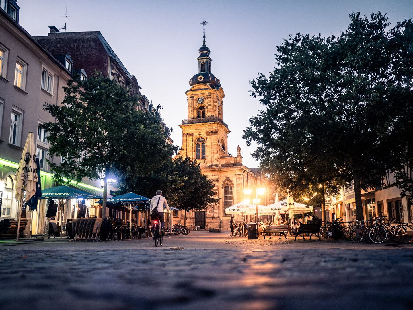 Blaue Stunde in Saarbrücken