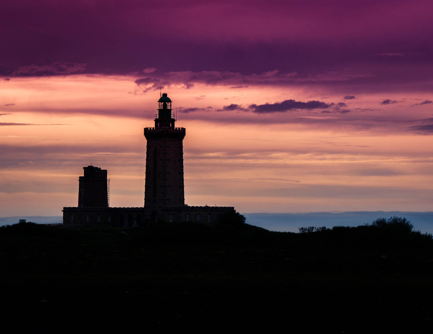 Leuchtturm im Abendrot