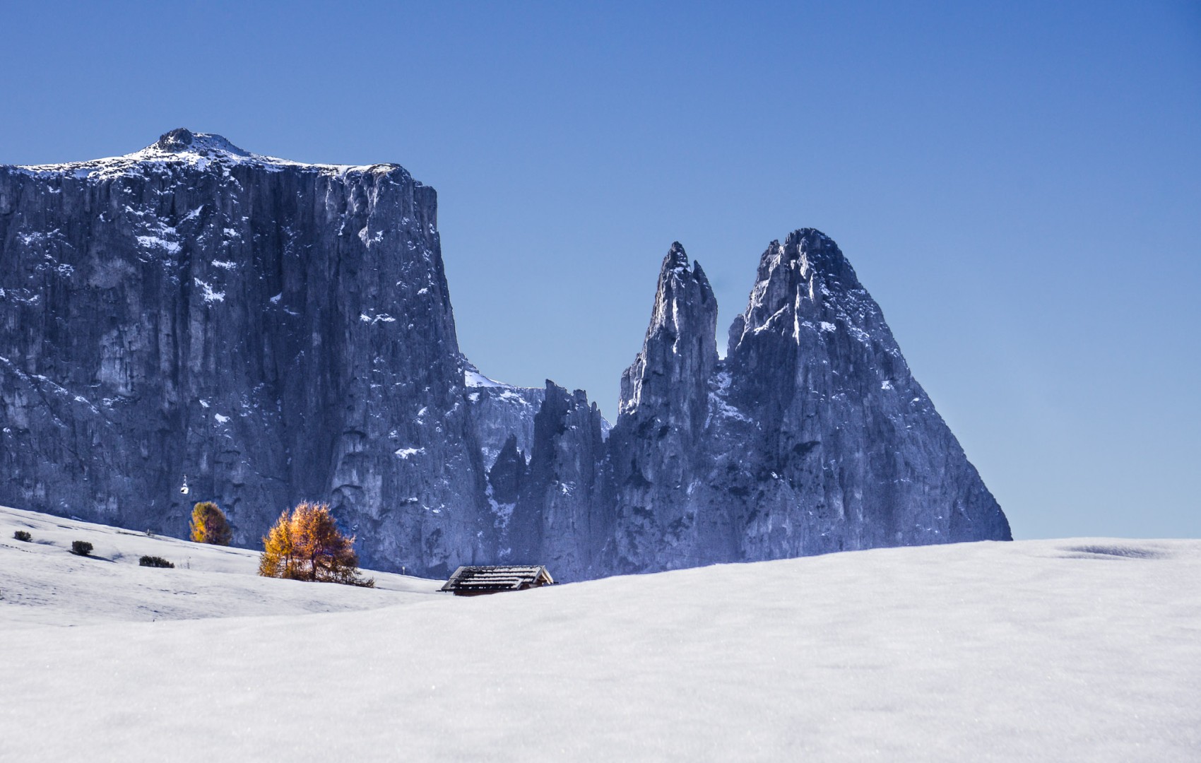 Dolomiten Winter Seiser Alm