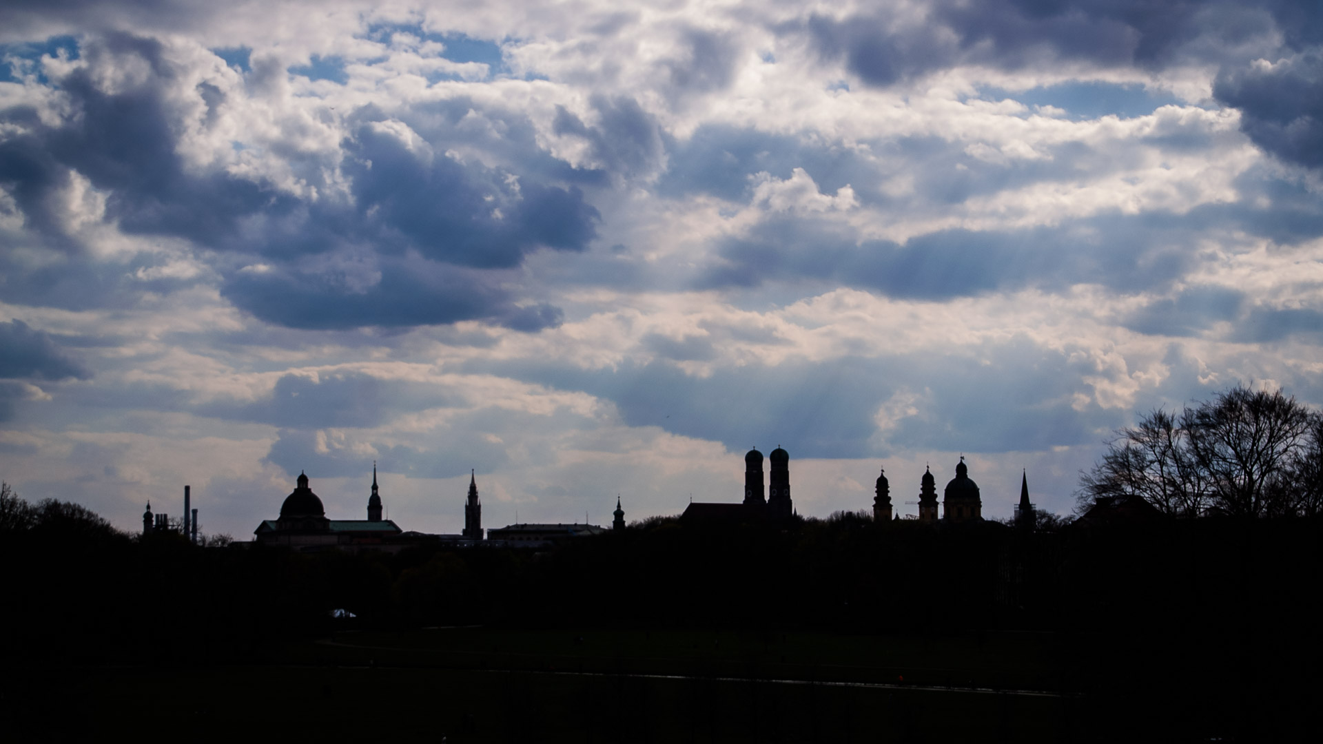 Silhouette von München